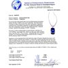 Image 4 : 9.20 ctw Tanzanite and 0.39 ctw Diamond Platinum Pendant/Necklace (GIA CERTIFIED