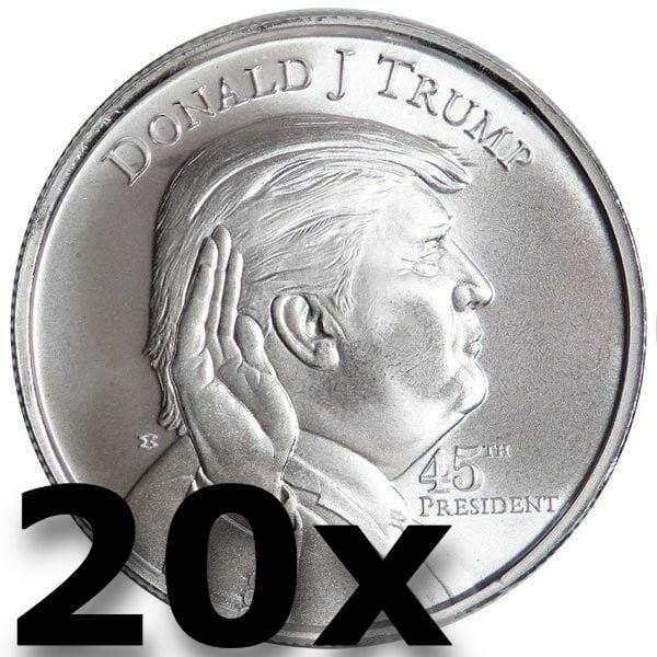 Donald Trump 45th President Fine Silver Coin BUNDLE (20 TOTAL)
