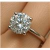 14K WHITE GOLD 3.58G MOISSANITE 2CT RING (~SIZE 6)