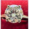 Image 3 : 14K WHITE GOLD 3.58G MOISSANITE 2CT RING (~SIZE 6)