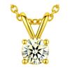 14K YELLOW GOLD NATURAL DIAMOND 0.11CT PENDANT