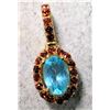 Image 2 : SILVER APATITE 1CT & GARNET 1CT PENDANT