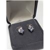 Image 4 : SILVER TANZANITE 0.5CT EARRINGS