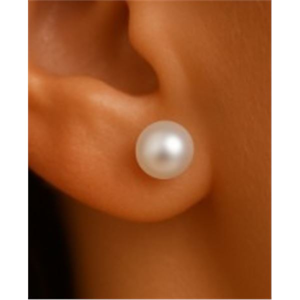 SILVER FRESH WATER PEARL EARRINGS