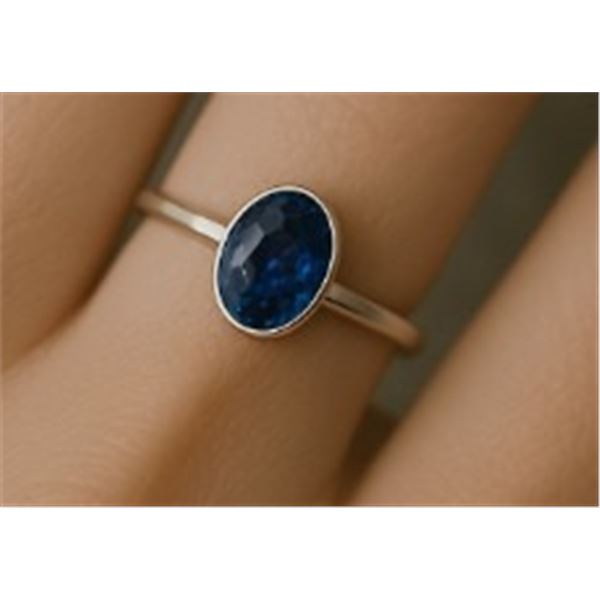 SILVER TANZANITE(0.5CT) RING