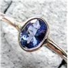Image 2 : SILVER TANZANITE(0.5CT) RING