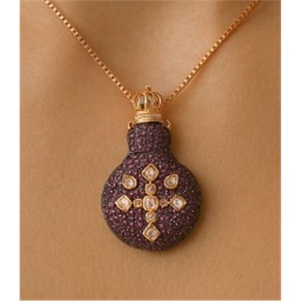 SILVER 21.76G PERFUME BOTTLE WITH ADJUSTABLE