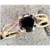 10K YELLOW GOLD 1.49G BLACK DIAMOND 0.6CT RING