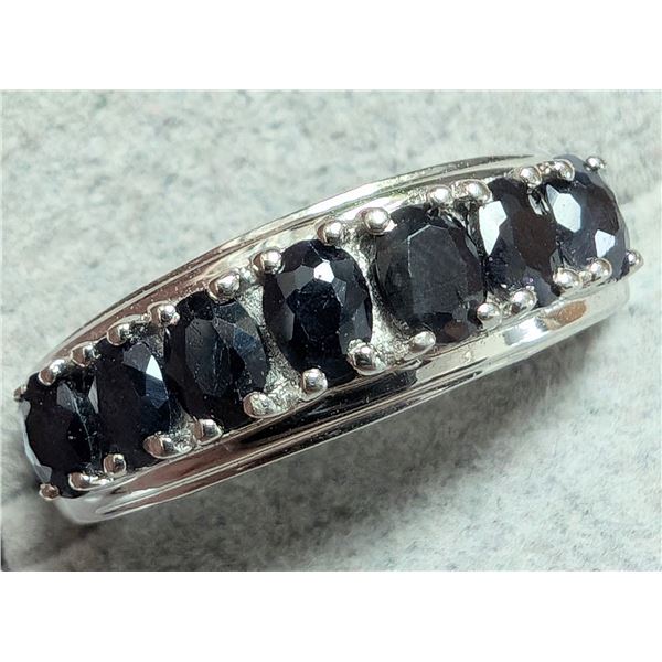 SILVER GENUINE SAPPHIRE RING