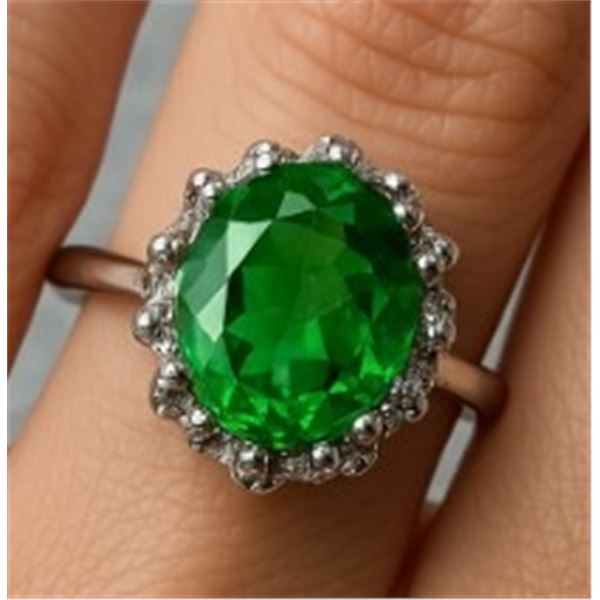 SILVER CUBIC ZIRCONIA RING