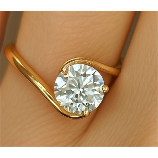 10K YELLOW GOLD 1.5G LAB DIAMOND 0.95CT RING