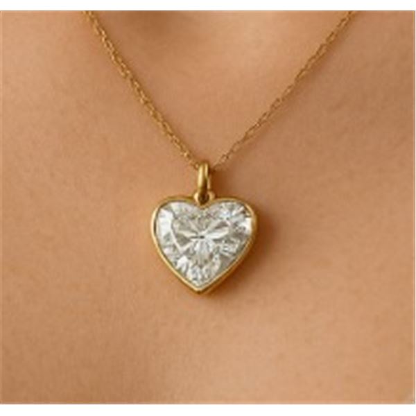 10K YELLOW GOLD LAB DIAMOND 1.2CT PENDANT
