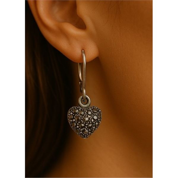 SILVER MARCASITE EARRINGS