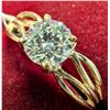 Image 3 : 10K YELLOW GOLD 1.56G LAB DIAMOND 0.6CT RING