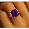 SILVER AMETHYST 1CT RING