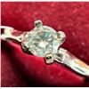 Image 2 : 14K WHITE GOLD 2G NATURAL DIAMOND 0.22CT RING