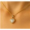 10K YELLOW GOLD LAB DIAMOND 1.2CT PENDANT