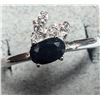 Image 2 : SILVER SAPPHIRE RING