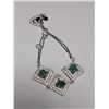Image 2 : SILVER EMERALD 1.3CT 7-7.5" BRACELET