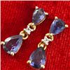 Image 2 : GOLD PLATED SILVER IOLITE(1.8CT)GOLD RHODIUM PLATED
