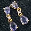 Image 6 : GOLD PLATED SILVER IOLITE(1.8CT)GOLD RHODIUM PLATED