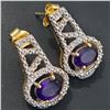 Image 2 : GOLD PLATED SILVER AMETHYST(2.1CT) GOLD RHODIUM