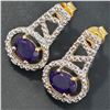 Image 3 : GOLD PLATED SILVER AMETHYST(2.1CT) GOLD RHODIUM
