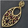 Image 3 : GOLD PLATED SILVER GARNET (0.9CT) GOLD RHODIUM