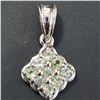 Image 5 : SILVER GREEN SAPPHIRE(0.75CT) RHODIUM PLATED