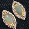 Image 2 : GOLD PLATED SILVER OPAL CZ(1.25CT) GOLD RHODIUM