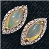 Image 3 : GOLD PLATED SILVER OPAL CZ(1.25CT) GOLD RHODIUM