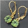 Image 2 : GOLD PLATED SILVER GREEN QUARTZ(1.8CT) GOLD