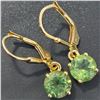 Image 3 : GOLD PLATED SILVER GREEN QUARTZ(1.8CT) GOLD