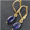Image 3 : GOLD PLATED SILVER IOLITE(2.7CT) GOLD RHODIUM