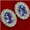 Image 2 : GOLD PLATED SILVER TANZANITE WHITE TOPAZ(1.1CT)
