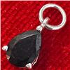 Image 3 : SILVER BLACK SPINEL(1.2CT) RHODIUM PLATED PENDANT