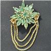 Image 2 : GOLD PLATED SILVER EMERALD(1.45CT) GOLD RHODIUM