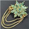 Image 3 : GOLD PLATED SILVER EMERALD(1.45CT) GOLD RHODIUM