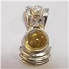 SILVER CITRINE PENDANT(~WEIGHT 4.73G)