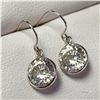 14K WHITE GOLD MOISSANITE(2.4CT) EARRINGS