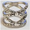 SILVER RING (~SIZE 6)(~WEIGHT 8.62G)