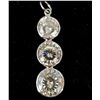 Image 2 : 10K WHITE GOLD MOISSANITE(2.9CT) PENDANT