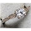 14K WHITE GOLD 1.86G LAB DIAMOND0.64CT RING