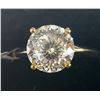 Image 2 : 10K YELLOW GOLD MOISSANITE(2CT) RING