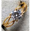 Image 2 : 10K YELLOW GOLD 1.38G 0.42CT LAB DIAMOND RING