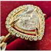 Image 4 : 10K YELLOW GOLD 1.8G 1.1CT+0.25CT NATURAL DIAMOND