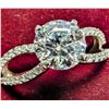 14K WHITE GOLD 2.22G 1.4+0.2CT LAB DIAMOND RING