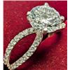 Image 2 : 14K WHITE GOLD 2.22G 1.4+0.2CT LAB DIAMOND RING