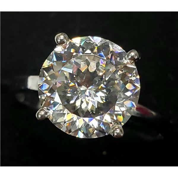 14K WHITE GOLD MOISSANITE(2.41CT) RING