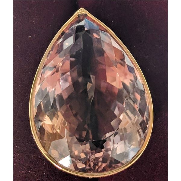 14K YELLOW GOLD 8.91G 42CT AMETRINE PENDANT